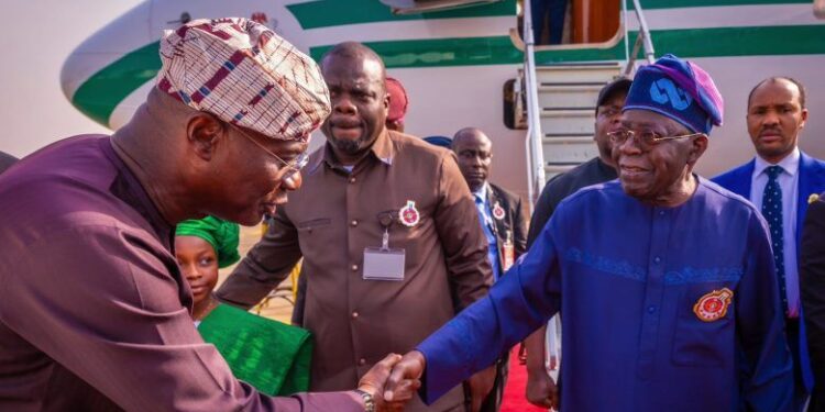 BREAKING: Tinubu arrives Lagos for Christmas, New Year holidays