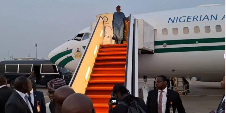 Tinubu returns to Abuja after France, South Africa trips