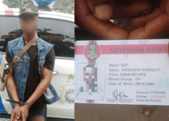 Fake soldier nabbed in Lagos for abduction, theft